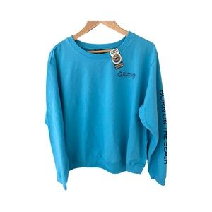 The Duck Company Ocean Lab Brewing Co. Blue Long Sleeve Sweatshirt NWT Size 2XL